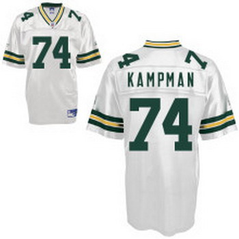Green Bay Packers 74 Aaron Kampman White Jersey