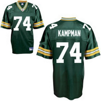 Green Bay Packers 74 Aaron Kampman green Jersey