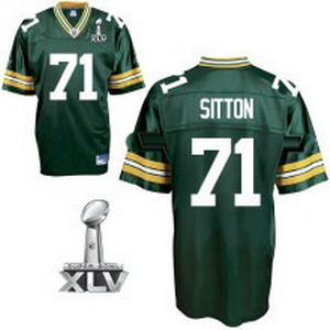 Cheap Green Bay Packers 71 Josh Sitton 2011 super bowl XLV jerseys green For Sale