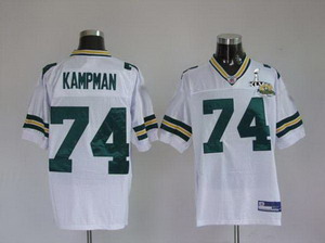 Cheap Green Bay Packers 74 Aaron Kampman White Super Bowl XLV Jerseys For Sale