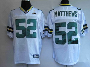 Cheap Green Bay Packers 52 matthews white Super Bowl XLV Jerseys For Sale