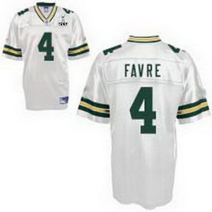 Cheap Green Bay Packers 4 Brett Favre White Super Bowl XLV Jerseys For Sale