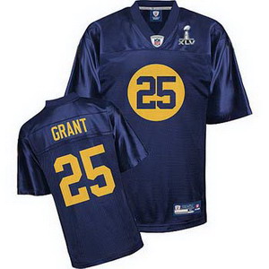 Cheap Green Bay Packers 25 Ryan Grant Blue Jersey Super Bowl XLV Jerseys For Sale