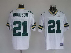 Cheap Green Bay Packers 21 Charles Woodson White Super Bowl XLV Jerseys For Sale