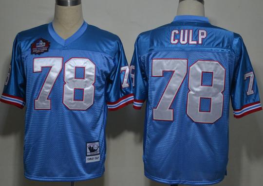 Cheap Houston Oilers 78 Cuyley Culp Light Blue M&N Hall of Fame Class NFL Jersey For Sale