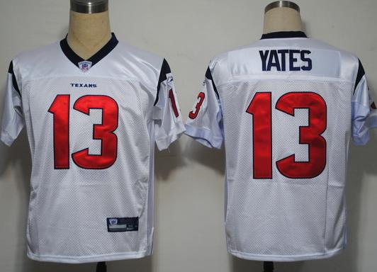 Houston Texans 13 Yates White NFL Jerseys