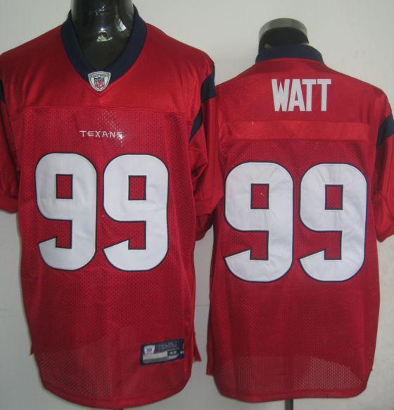 Houston Texans 99 Watt Red NFL Jerseys