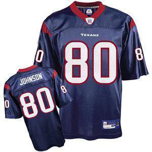 Houston Texans No.80 A.Johnson Blue Football Jersey