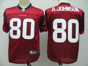 Houston Texans 80 A.Johnson Red Jerseys
