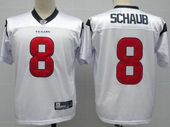 Houston Texans 8 Matt Schaub White Jerseys