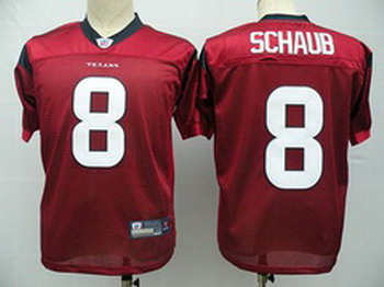 Houston Texans 8 Matt Schaub Red Jerseys