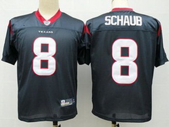 Houston Texans 8 Matt Schaub Blue Jerseys