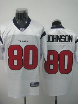 Houston Texans 80 A.Johnson white Authentic jerseys