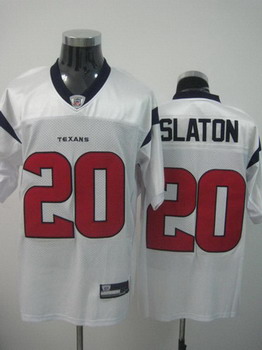 Houston Texans 20 Steve Slaton white Authentic Jerseys