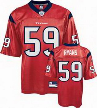 Houston texas 59 Ryans red Jersey