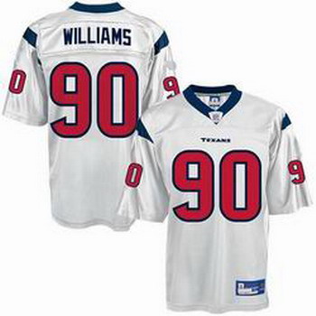 Cheap Houston Texans Williams 90 white Jersey For Sale