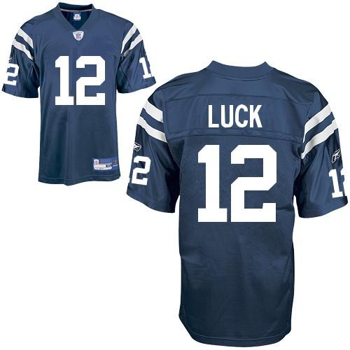 Cheap Indianapolis Colts #12 Andrew Luck Blue NFL Jerseys For Sale