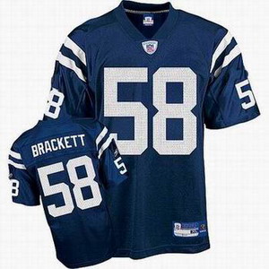 Cheap Indianapolis Colts 58 Gary Brackett Team Color Jersey blue For Sale