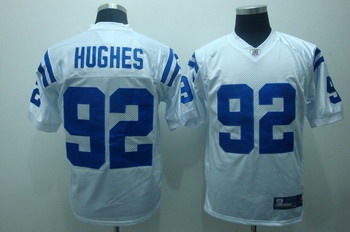 Cheap Indianapolis Colts 92 Jerry Hughes White Jerseys For Sale