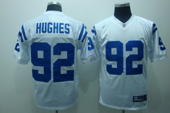 Indianapolis Colts 92 Jerry Hughes White Jerseys