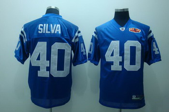 Indianapolis Colts 40 silva blue superbowl jerseys