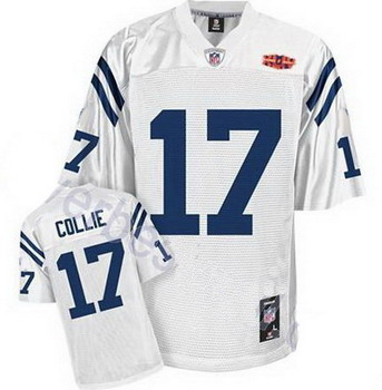 Cheap Indianapolis Colts 17 Austin Collie WhiteSuper Bowl XLIV Jersey For Sale