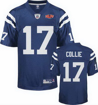 Cheap Austin Collie Jersey Blue 17 Indianapolis Colts 2010 superbowl For Sale