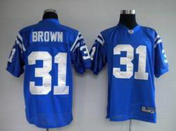 Cheap Jerseys Indianapolis Colts 31 BROWN blue For Sale