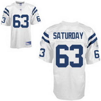 Indianapolis Colts 63 SATURDAY White Jersey