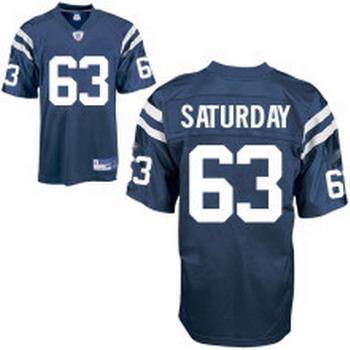 Cheap Indianapolis Colts 63 SATURDAY blue Jersey For Sale