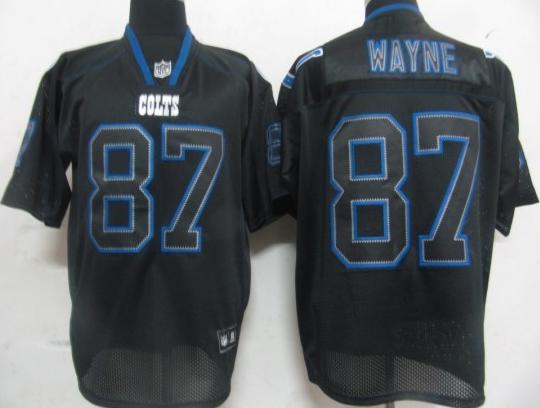 Cheap Indianapolis Colts 87 Reggie Wayne Black Field Shadow Premier Jerseys For Sale