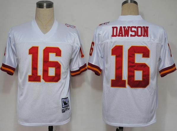 Kansas City Chiefs 16 Len Dawson White M&N 1969 NFL Jerseys