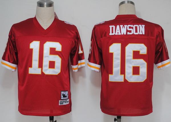 Kansas City Chiefs 16 Len Dawson Red M&N 1969 NFL Jerseys