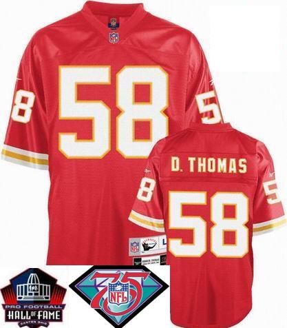 Kansas City Chiefs 58 Derrick Thomas Red Hall Of Fame Class Jersey