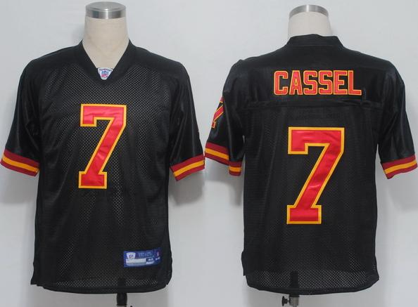 Cheap Kansas City Chiefs 7 Cassel Black NFL Jerseys For Sale