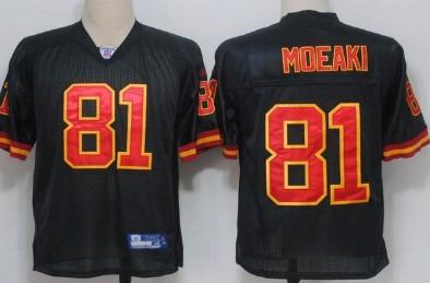 Kansas City Chiefs 81 Tony Moeaki Black Jersey
