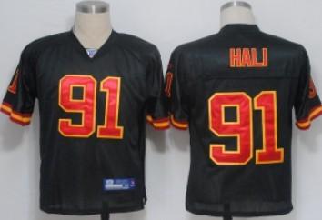 Kansas City Chiefs 91 Tamba Hali Black Jersey