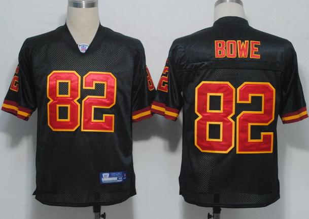 Kansas City Chiefs 82 Dwayne Bowe Black NFL Jerseys
