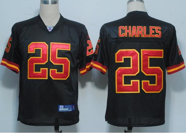 Kansas City Chiefs 25 Jamaal Charles Black NFL Jerseys