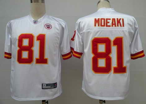 Kansas City Chiefs 81 Moeaki White Jersey