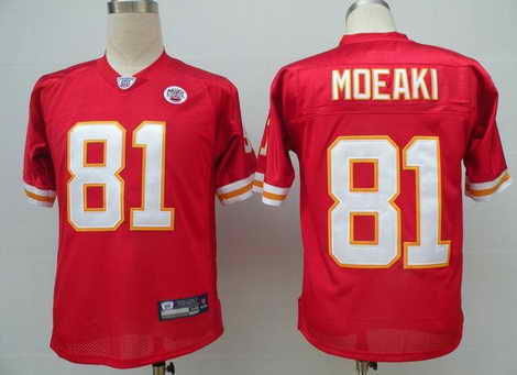 Kansas City Chiefs 81 Moeaki Red Jersey