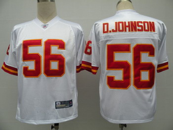 Kansas Ciy Chiefs 56 Derrick Johnson white Jerseys