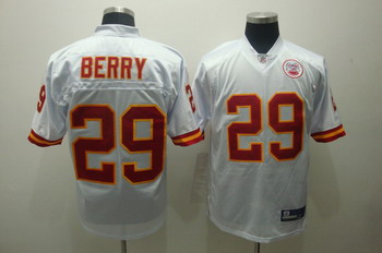 Kansas City Chiefs 29 Eric Berry White Jerseys With AFL 50th Patch
