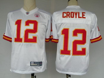 Kansas City Chiefs 12 Brodie Croyle White Jerseys