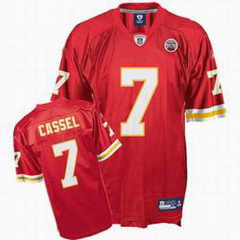 Cheap Kansas City Chiefs 7 CASSEL Red Jersey For Sale
