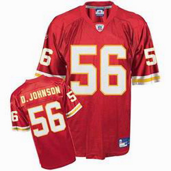 Cheap Kansas City Chiefs 56 D JOHNSON Red Jersey For Sale
