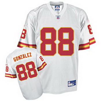 Cheap Kansas City Chiefs 88 T.Gonzalez white Jersey For Sale