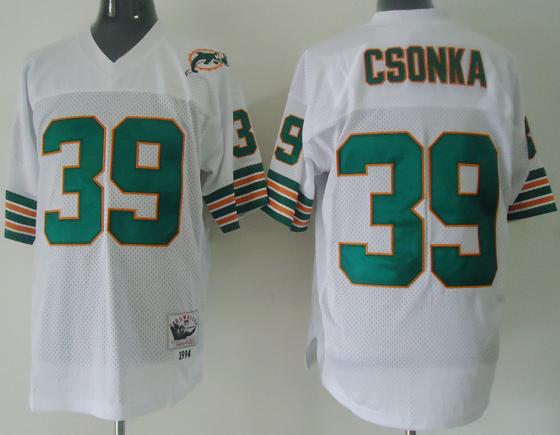 Miami Dolphins 39 Csonka White Throwback NFL Jerseys Miami Dolphins 39 Csonka White Throwback NFL Jerseys