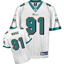 Miami Dolphins 91 Cameron Wake White NFL Jerseys