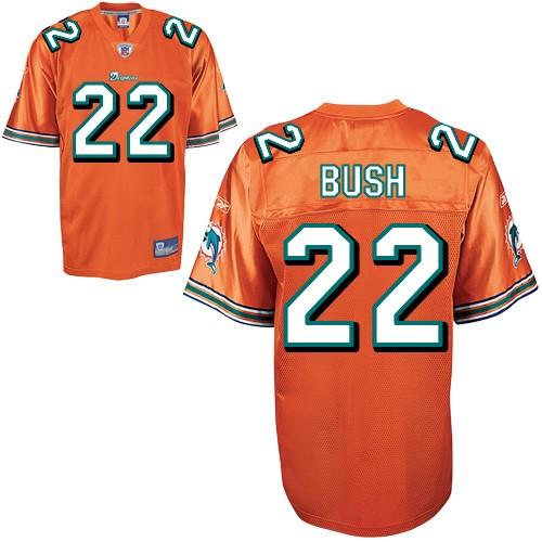 Miami Dolphins 22 Reggie Bush Orange NFL Jerseys